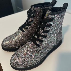 Steve Madden Multi Glitter Tory Boots size 5